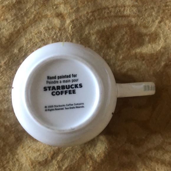 Starbucks🌺Porcelain Hand Painted Floral Coffee Mug / Authentic / Gently Used - Picture 4 of 4